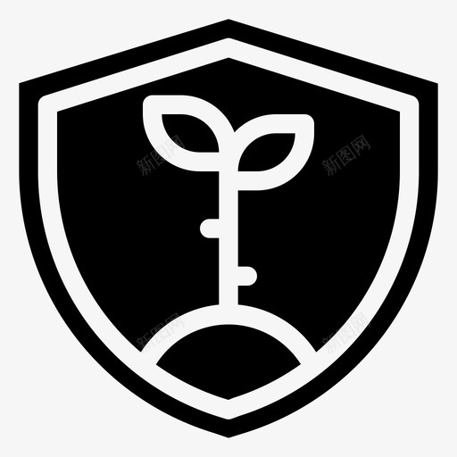生态保护生态能源svg_新图网 https://ixintu.com 生态保护 生态 能源 自然 盾牌 雕文