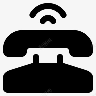 信号旧电话联系人服务图标