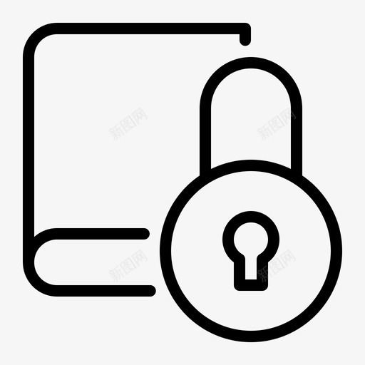 锁本挂锁秘密svg_新图网 https://ixintu.com 锁本 挂锁 秘密 安全