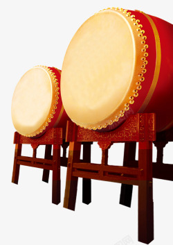 新年春节庆典中国鼓打鼓战鼓素材