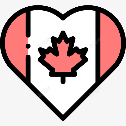 加拿大加拿大17线性颜色svg_新图网 https://ixintu.com 加拿大 线性 颜色