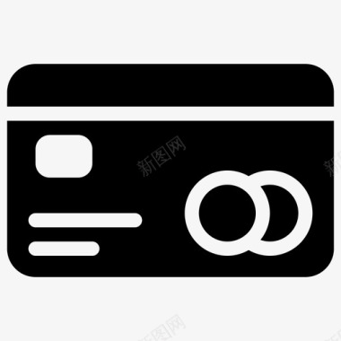 万事达卡信用卡电子商务图标