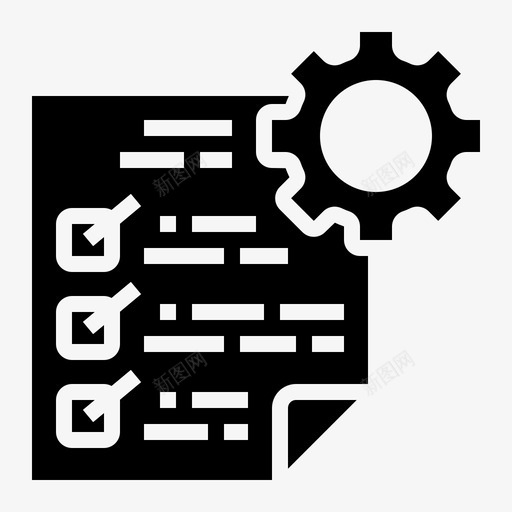 管理检查装备svg_新图网 https://ixintu.com 管理 检查 装备 列表 流程 业务 实体 实体图 图标