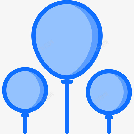气球生日派对47蓝色svg_新图网 https://ixintu.com 气球 生日 派对 蓝色