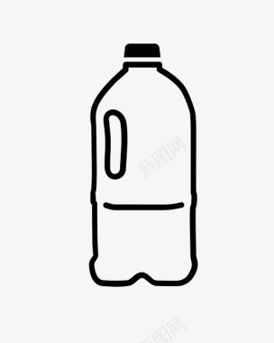 牛奶容器hdpe奶瓶牛奶容器图标