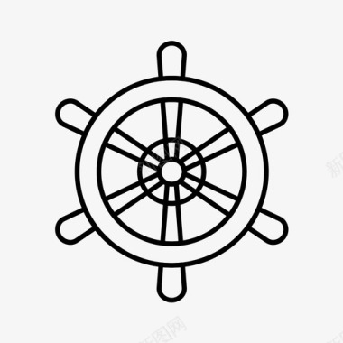 轮舵船图标