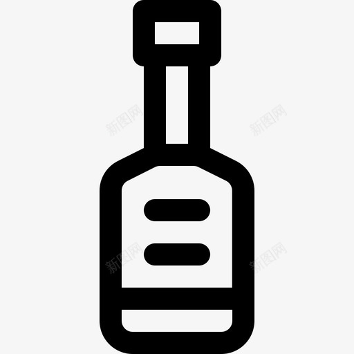 饮料酒精瓶子svg_新图网 https://ixintu.com 饮料 酒精 瓶子