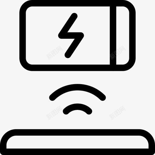 充电状态电池和电源线性svg_新图网 https://ixintu.com 充电 状态 电池 电源 线性