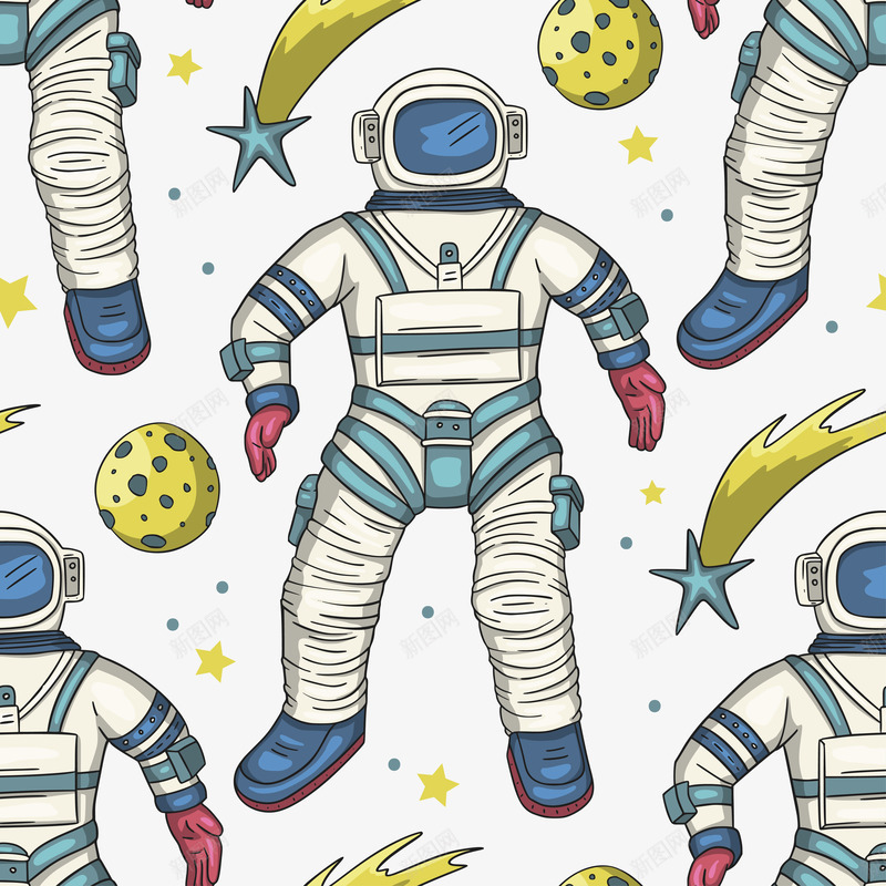 手绘卡通宇航员太空宇宙AI矢量印刷图案31手绘卡通png免抠素材_新图网 https://ixintu.com 手绘 卡通 宇航员 太空 宇宙 AI 矢量 印刷 图案