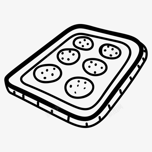 烤饼干食物和饮料手绘图标svg_新图网 https://ixintu.com 烤饼 饼干 食物 饮料 手绘 图标