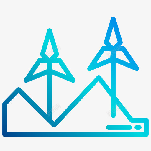 风力发电机绿色能源2线性梯度svg_新图网 https://ixintu.com 风力 发电机 绿色 能源 线性 梯度