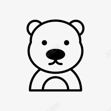 熊可爱北极熊图标