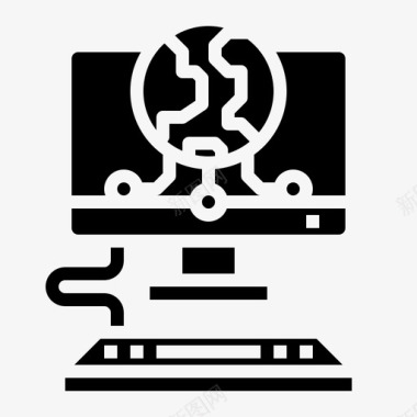 万维网计算机73填充图标