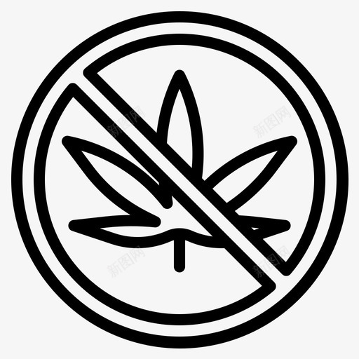 禁止大麻12直系svg_新图网 https://ixintu.com 禁止 大麻 直系