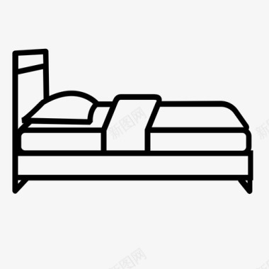 床卧室床罩图标