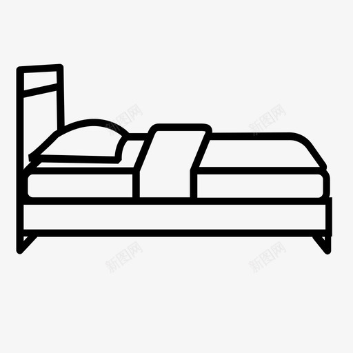 床卧室床罩svg_新图网 https://ixintu.com 卧室 床罩 家具