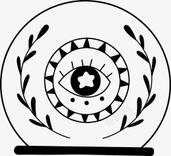 十二星座手帐手绘神秘天体星座复古符号透明图案手账AI矢量设计P高清图片
