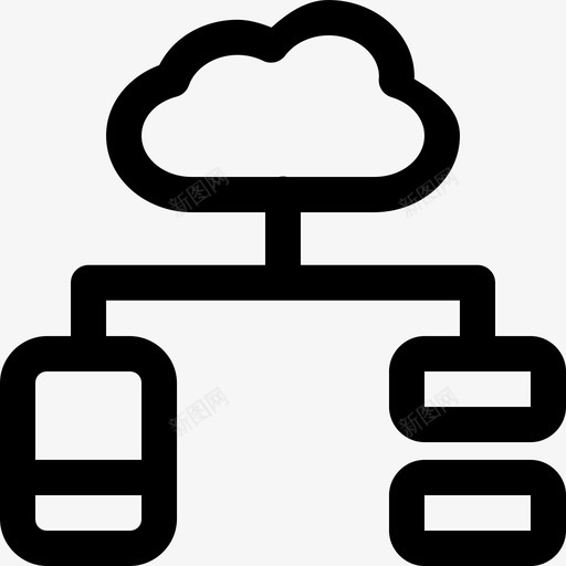 云存储图标数据库网络svg_新图网 https://ixintu.com 存储 图标 网络 数据库 智能 手机 系统 云网