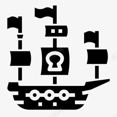 海盗5号船加油图标