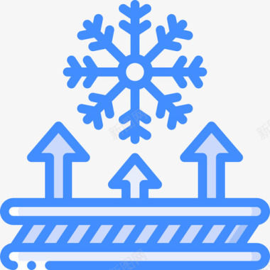 防雪织物纺织品5蓝色图标