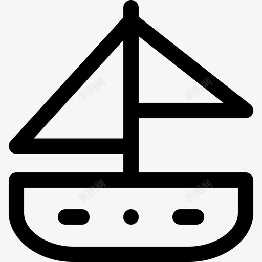 帆船婴儿165直线型svg_新图网 https://ixintu.com 帆船 婴儿 直线 线型
