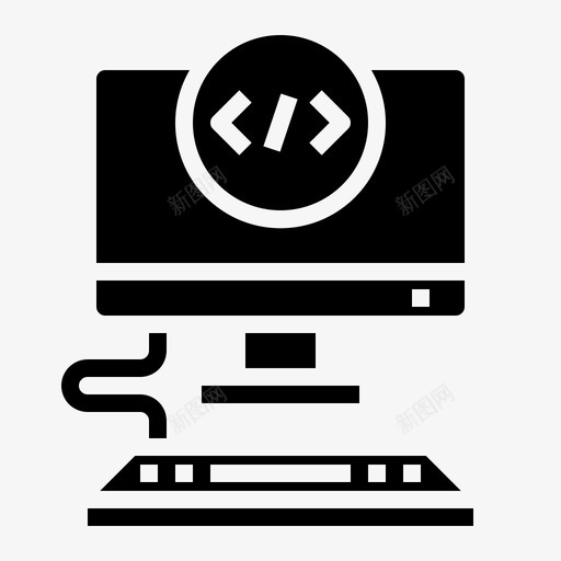 编码计算机73填充svg_新图网 https://ixintu.com 编码 计算机 填充
