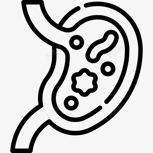 腹泻病毒传播10线状svg_新图网 https://ixintu.com 腹泻 病毒 传播 线状