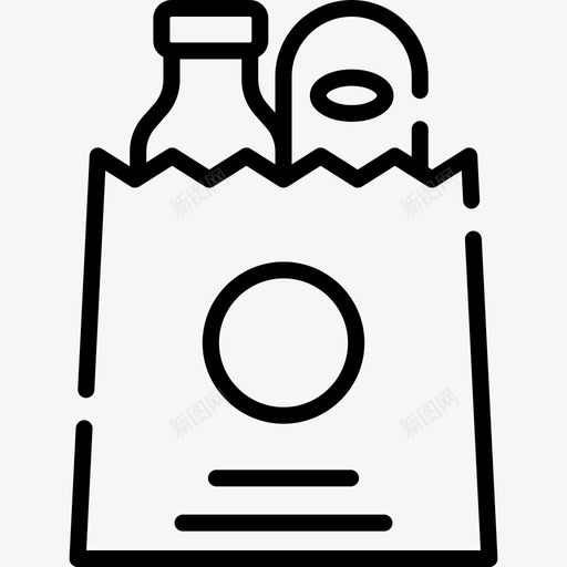 购物袋杂货店54线性svg_新图网 https://ixintu.com 购物袋 杂货店 线性