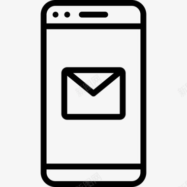电子邮件智能手机活动每日图标