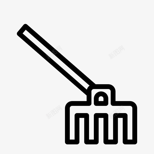 叉子斧头锄头svg_新图网 https://ixintu.com 叉子 斧头 锄头 园艺 工具
