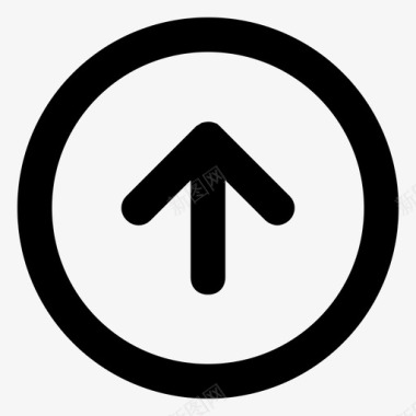 arrowupcircle图标