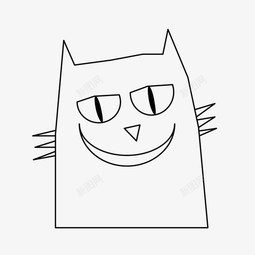猫动物野兽svg_新图网 https://ixintu.com 动物 野兽 卡通 宠物