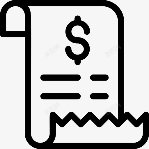 帐单电子商务网上商店svg_新图网 https://ixintu.com 电子商务 帐单 网上商店 收据 购物 线路