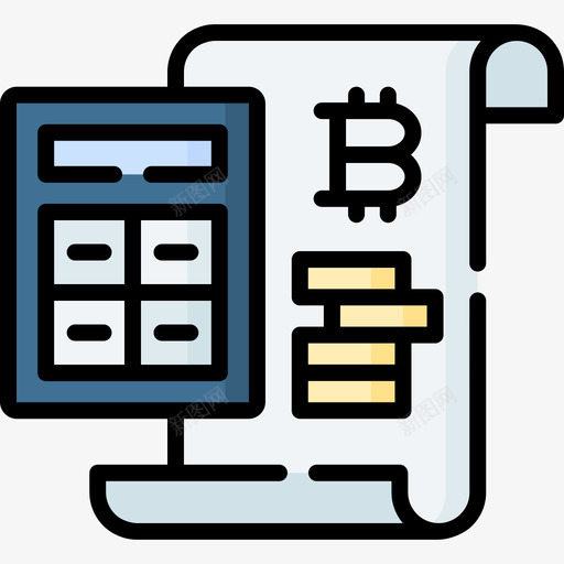 计算器比特币171线性颜色svg_新图网 https://ixintu.com 计算器 比特 线性 颜色