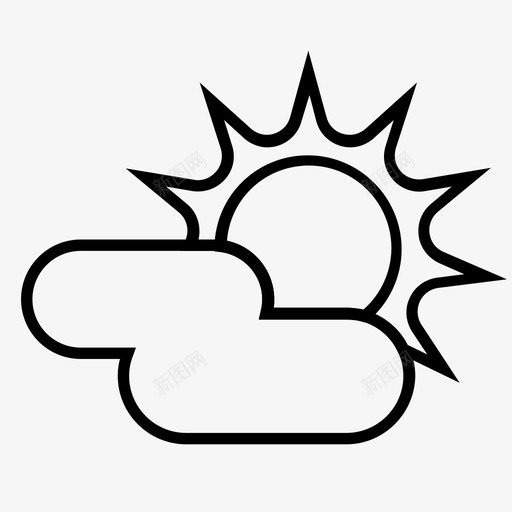 温暖的云温暖的天气天气svg_新图网 https://ixintu.com 温暖 天气