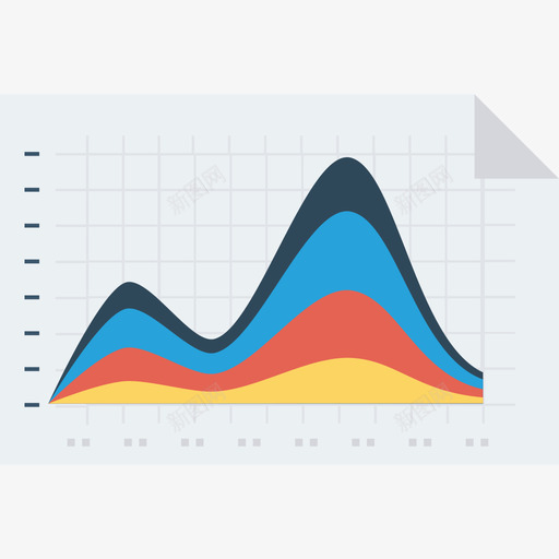 折线图数据分析36扁平svg_新图网 https://ixintu.com 折线 线图 数据分析 扁平