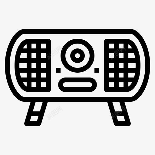 收音机收音机15线性svg_新图网 https://ixintu.com 收音机 线性