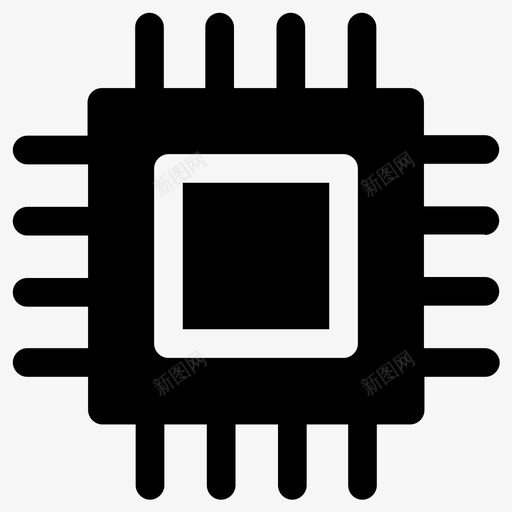 组件电子集成电路svg_新图网 https://ixintu.com 组件 电子 集成电路 主板 处理器
