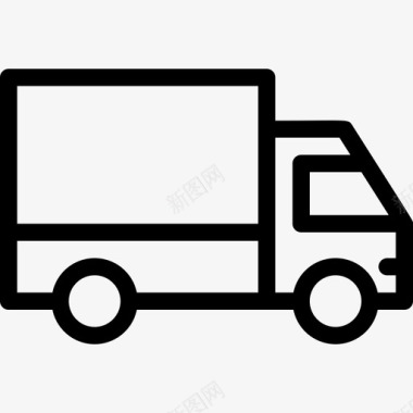 送货汽车送货电子商务图标