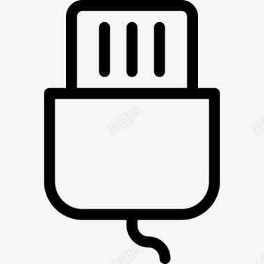 连接电池和电源线性图标