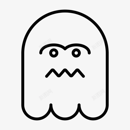 幽灵表情符号幻影svg_新图网 https://ixintu.com 幽灵 表情 符号 幻影 1行