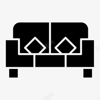 沙发生活方式48字形图标