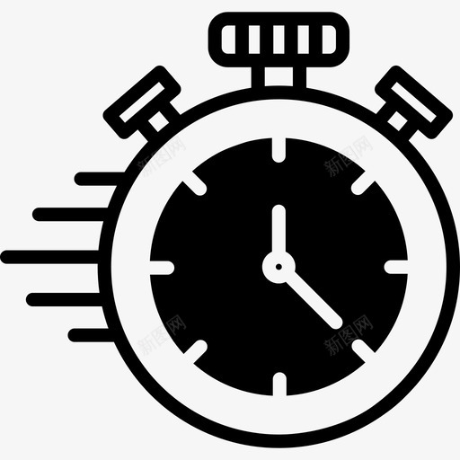 秒表快递快秒表svg_新图网 https://ixintu.com 秒表 快递 计时器