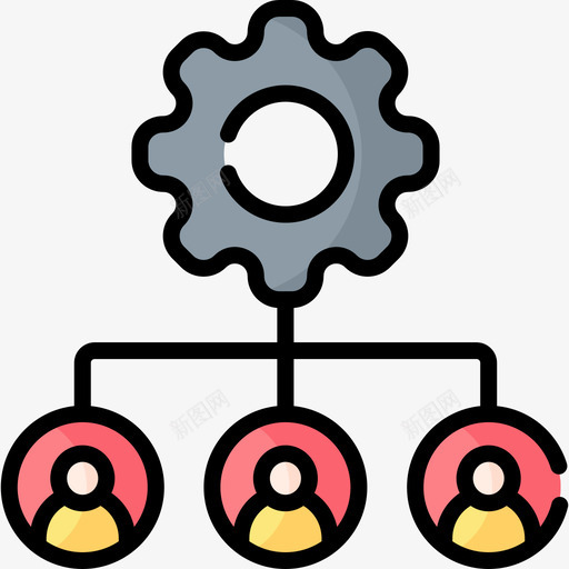 管理工商管理16线性颜色svg_新图网 https://ixintu.com 管理 工商管理 线性 颜色