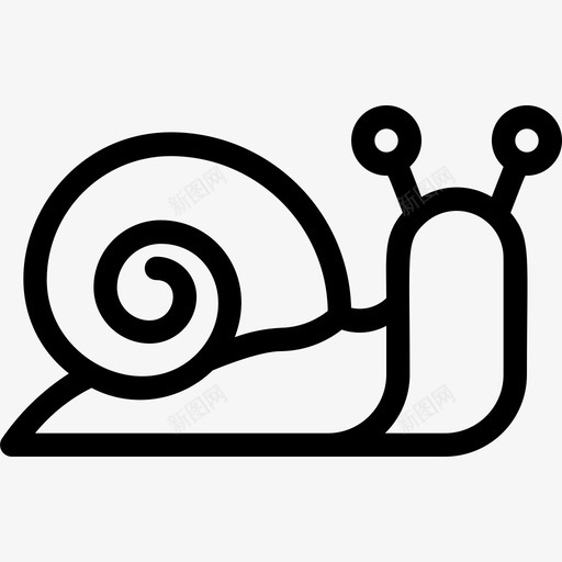 蜗牛自然蛞蝓svg_新图网 https://ixintu.com 春季 蜗牛 自然 蛞蝓 天气 线条