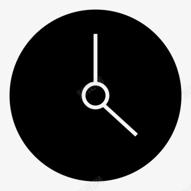 时钟时间通用设置黑暗图标
