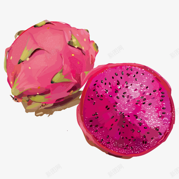蔬菜水果火龙果蔬菜水果食物png免抠素材_新图网 https://ixintu.com 蔬菜水果 火龙 食物