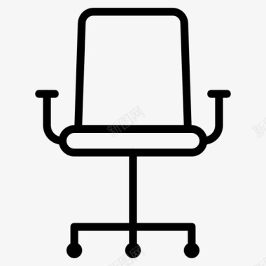 椅子舒适性家具图标