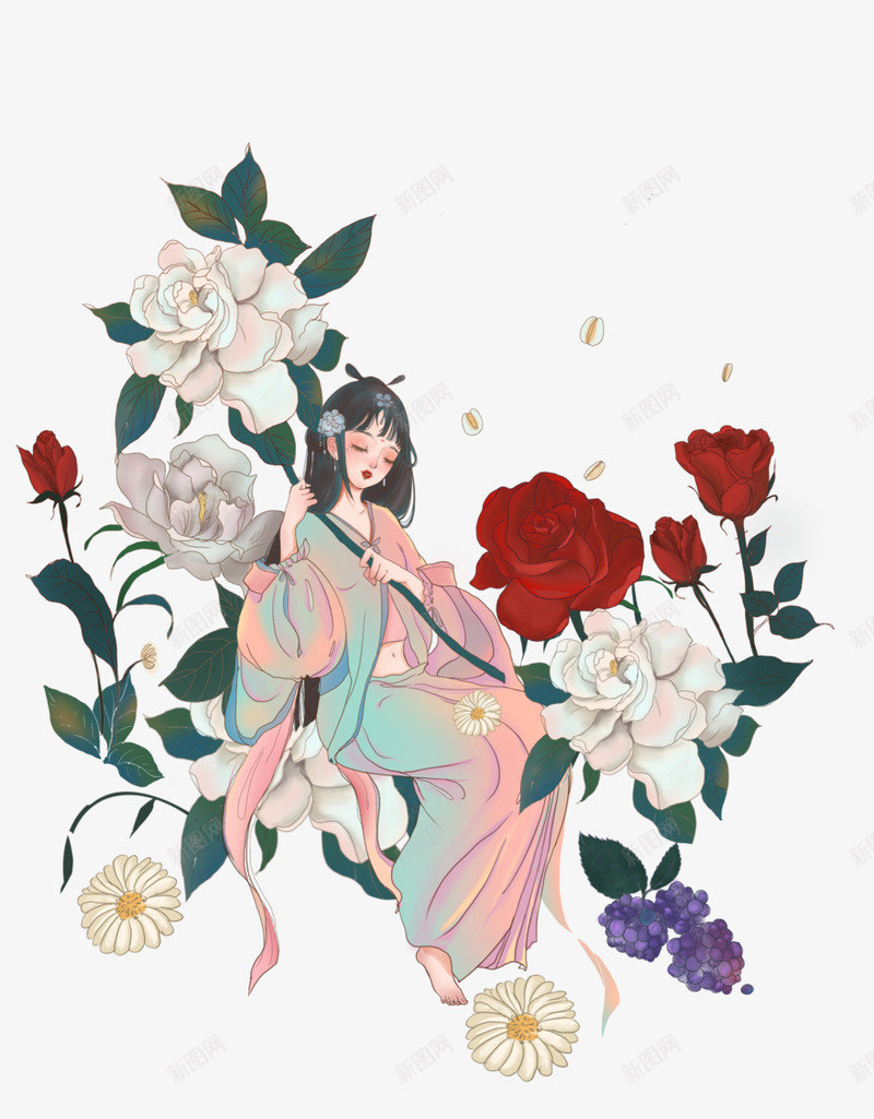 花茶插画包装png免抠素材_新图网 https://ixintu.com 花茶 插画 包装