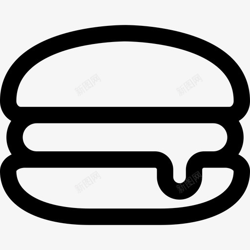 汉堡食物垃圾食品svg_新图网 https://ixintu.com 汉堡 食物 垃圾 食品